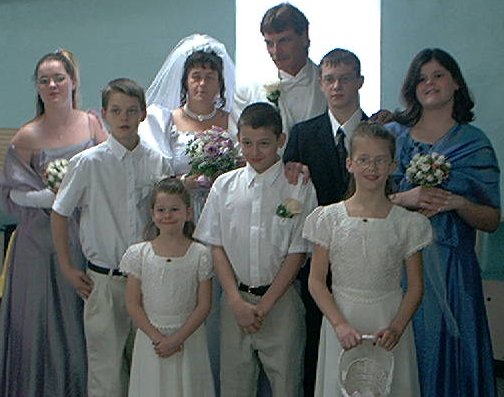 The Wedding Crew contained all Seven of the Means Kids!